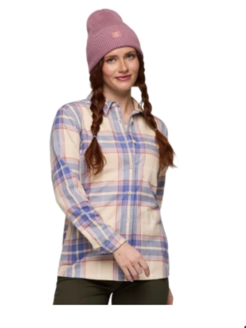 Cotopaxi Women's Medium Quedo Flannel Long-Sleeve Shirt Cabincore NWT Purple